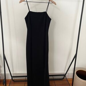 Vintage Alex Evenings Black Midi-Long Evening Dress, Size 6